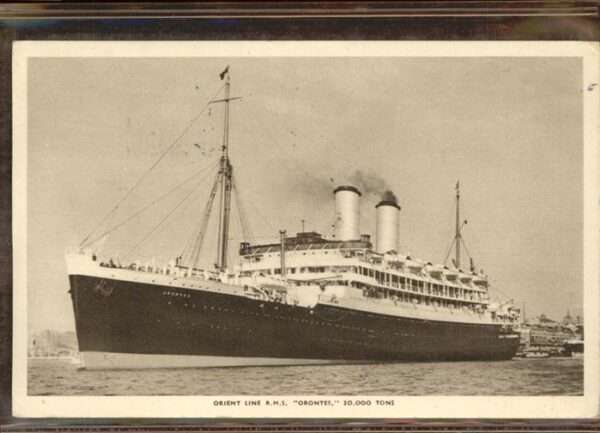 Dampfer Oceanliner R.M.S. Orontes Orient Line