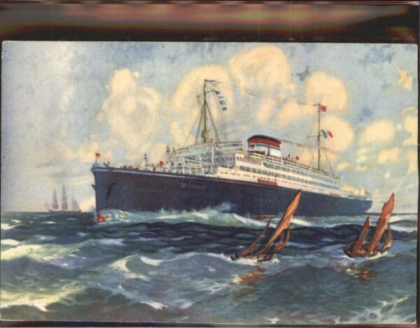 Dampfer Oceanliner Cosulich Trieste Italien