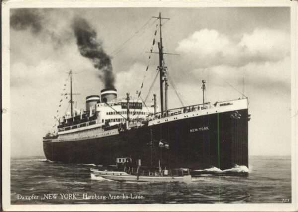 Dampfer Oceanliner New York Hamburg-Amerika Linie