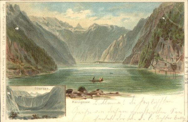 Verlag Glaser Louis Nr. 22 Königssee Obersee