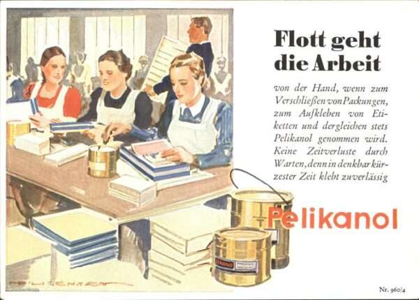 Werbung Reklame Pelikanol Künstlerkarte Nr. 960/4