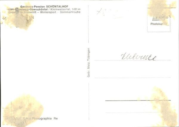 Hirschegg Kleinwalsertal Vorarlberg Gasthaus Pension Schöntalhof – Bild 2