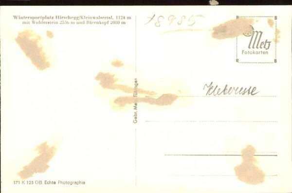 Hirschegg Kleinwalsertal Vorarlberg Ortsansicht mit Widderstein und Bärenko – Bild 2