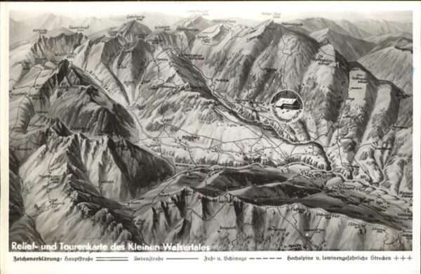 Kleinwalsertal Reliefkarte