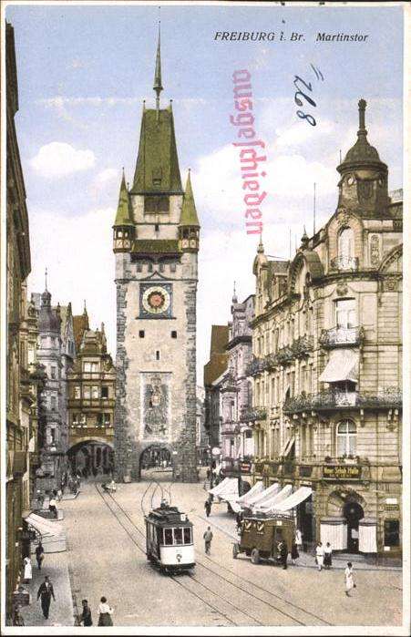Strassenbahn Freiburg Martinstor