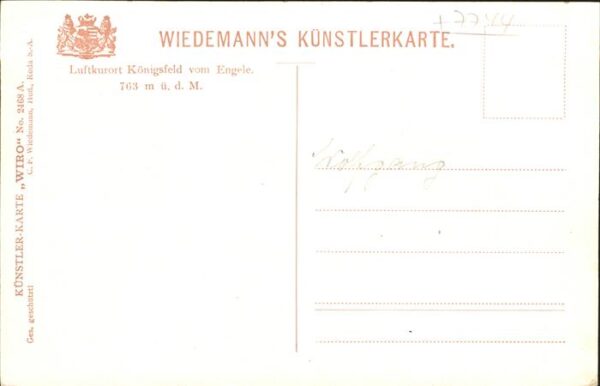 Kuenstlerkarte Wiedemanns Königsfeld Engele – Bild 2