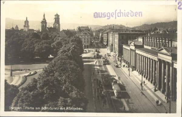 Strassenbahn Stuttgart Königsbau Schloßplatz