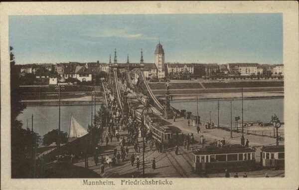 Strassenbahn Friedrichsbrücke Mannheim