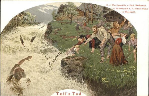 Gemaelde Wandgemälde Tellskapelle Küssnacht