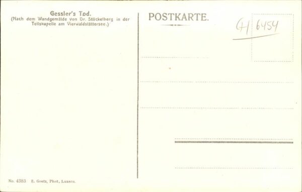 Gemaelde Gesslers Tod Wandgemälde Dr. Stückelber – Bild 2