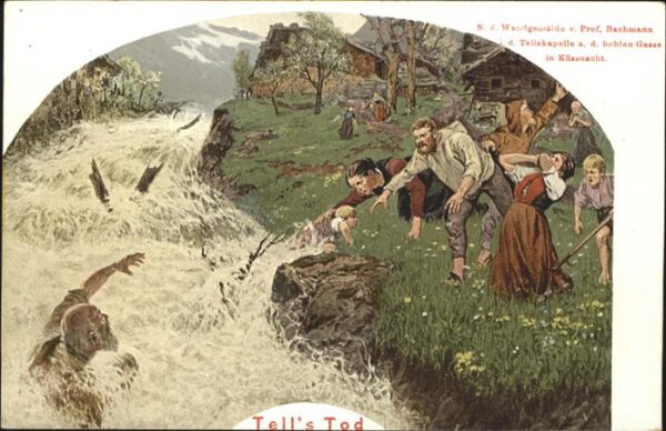 Tell Wilhelm Wandgemälde Küssnacht