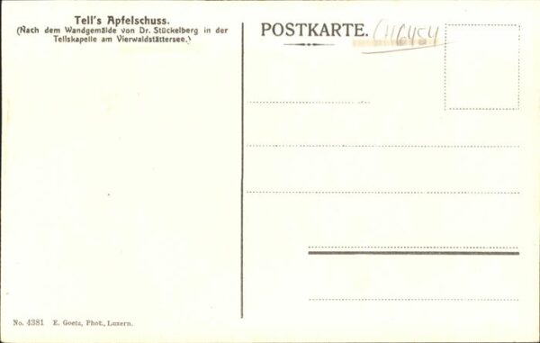 Tell Wilhelm Wandgemälde Tells Apfelschuss Vierwalds – Bild 2