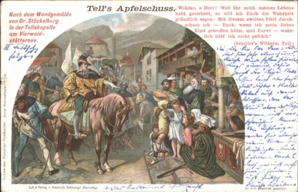 Tell Wilhelm Schillers Wilhelm Tell Wandgemälde Vier