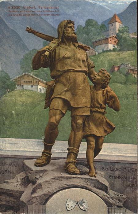 Tell Wilhelm Altdorf Telldenkmal
