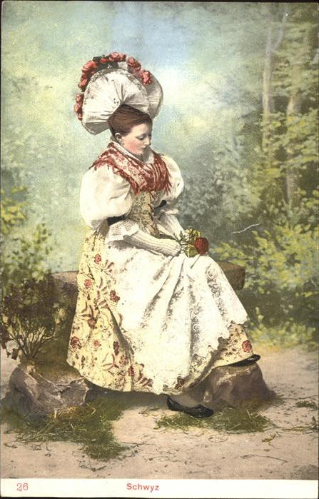 Trachten Rosen Mädchen Schweiz Schwyz