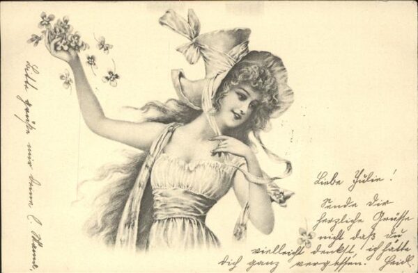 Poesie Mädchen Blumen