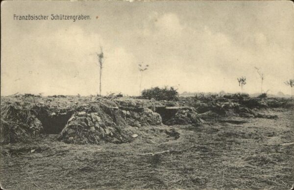 Militaria Schuetzengraben Französischer