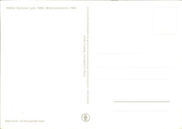 Baby Nursery Bebe Walter Gessner Künstlerkarte Mädchenbil – Bild 2