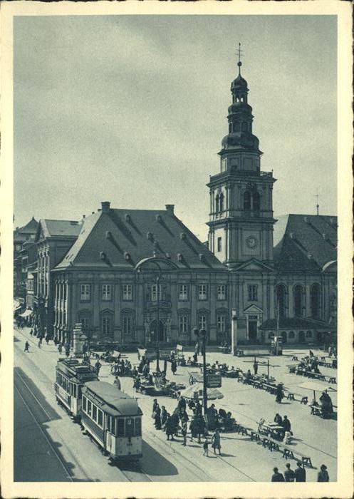Strassenbahn Mannheim Markt Rathaus