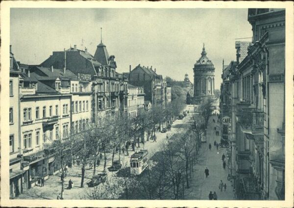 Strassenbahn Mannheim Wasserturm Heidelberger Str.