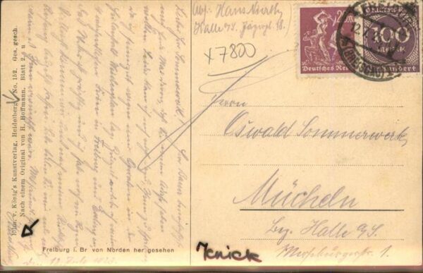 Kuenstlerkarte Nr. 152 Freiburg i. Br. – Bild 2