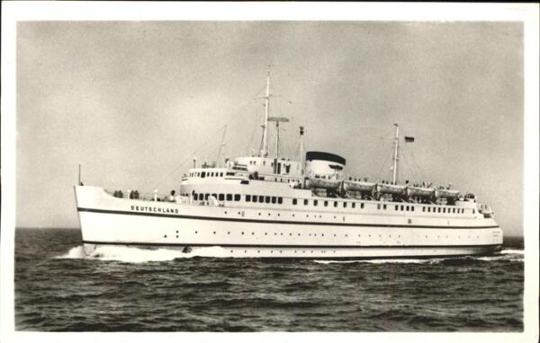 Dampfer Oceanliner Bundesbahn Hochsee Fährschiff Deutschla