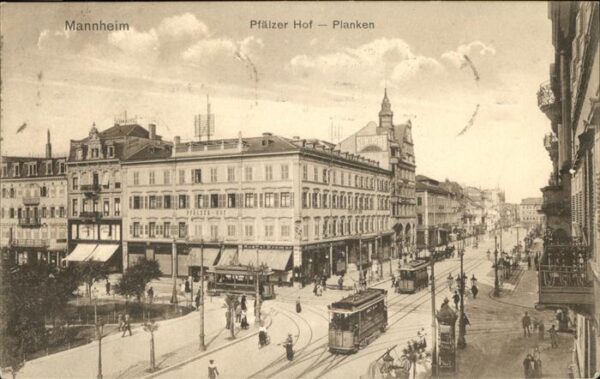 Strassenbahn Mannheim Planken Pfälzer Hof