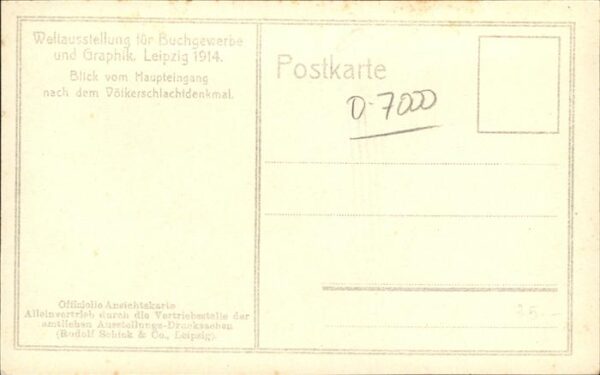 Ausstellung Weltausstellung Buchgewerbe Leipzig 191 – Bild 2
