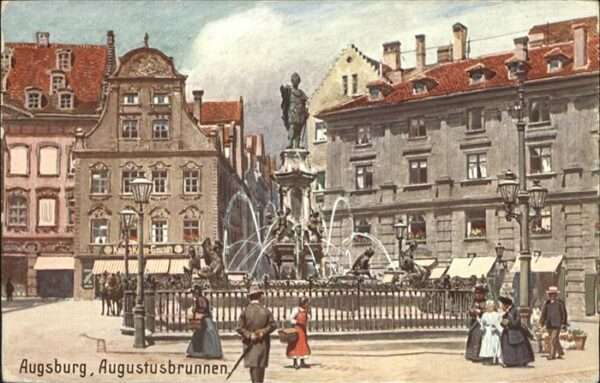 Verlag Wiedemann WIRO Nr. Augsburg Augustusbrunnen