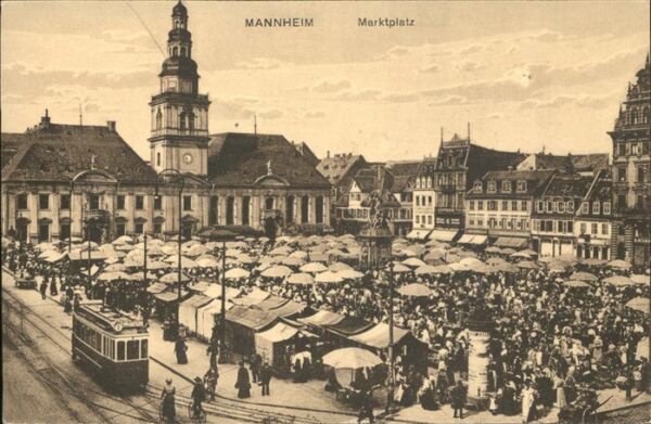 Strassenbahn Mannheim Markt