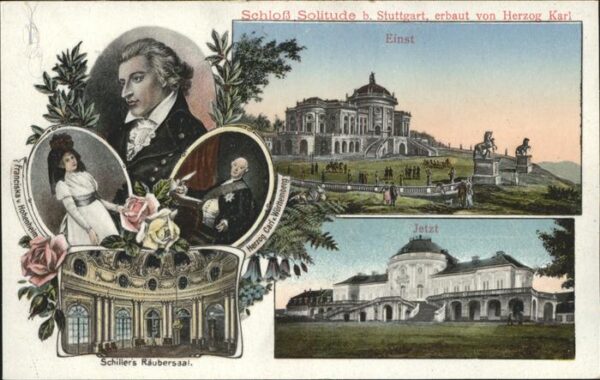 Schiller Friedrich Schloß Solitude Stuttgart Herzog Karl R