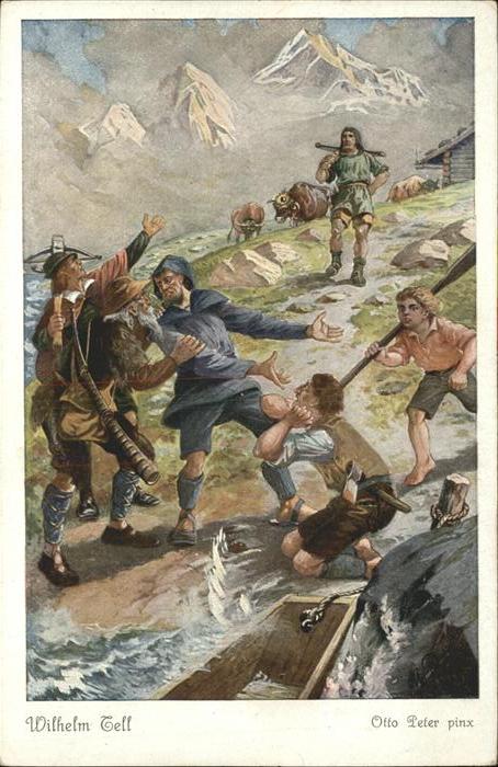 Tell Wilhelm Vierwaldstätter See Otto Peter pinx