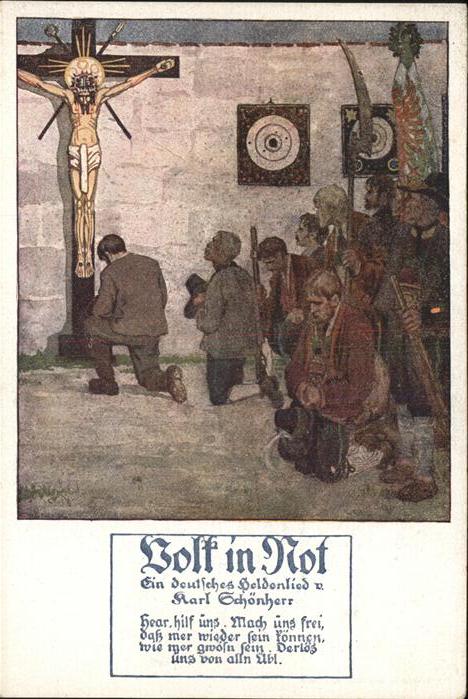 Jesus Christus Christentum Heldenlied Karl Schönherr Kreuz