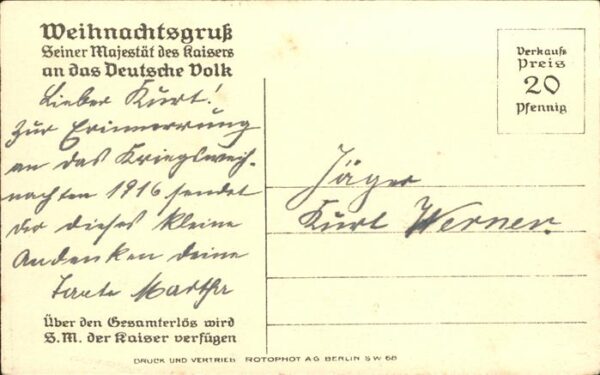 Wilhelm II Weihnachtsgruss – Bild 2