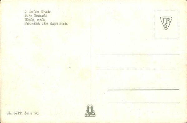 Kuenstlerkarte Nr. 3722 Serie 126 Fr. v. Schiller Lied – Bild 2