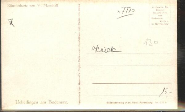 Marschall Vinzenz V. Marschall Nr. 625 Bodensee Ueberling – Bild 2