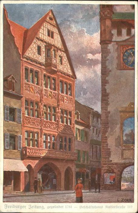 Zeitung Freiburger Zeitung 14781 Kaiserstr.