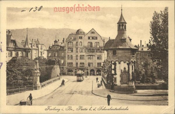 Strassenbahn Freiburg Schwabentorbrücke