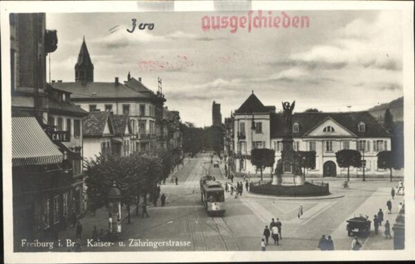 Strassenbahn Freiburg Kaiser Zähringerstr.