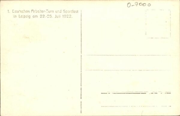 Sport Arbeiter Turn Sportfest Leipzig 1922 – Bild 2
