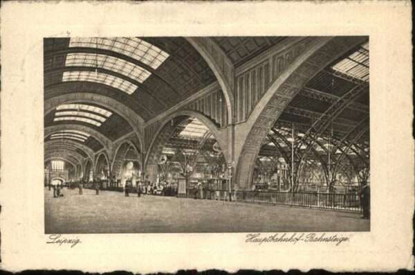Bahnhof Hauptbahnhof Leipzig Bahnsteig