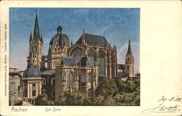 Verlag Braun Nr. Lunakarte Dom Aachen
