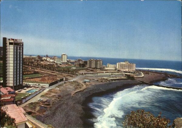 Puerto de la Cruz Vista panoramica playa Strand