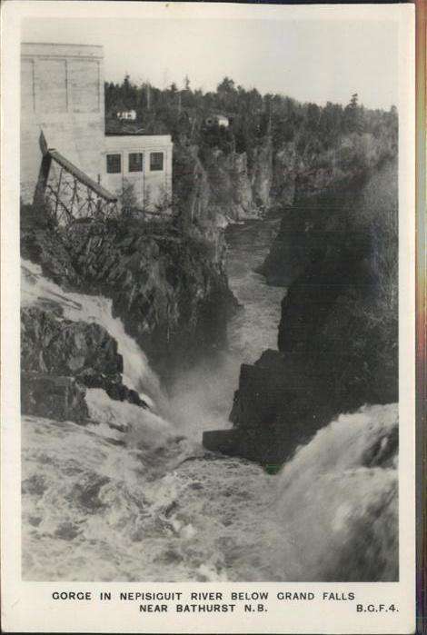 Bathurst New Brunswick Gorge in Nepisiguit River below Grand F