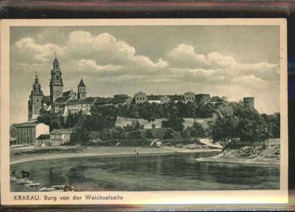 Krakau Krakow Partie an der Weichsel Burg
