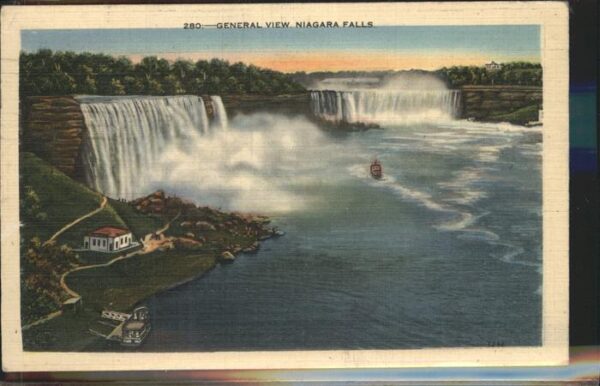 Niagara Falls New York General view boat