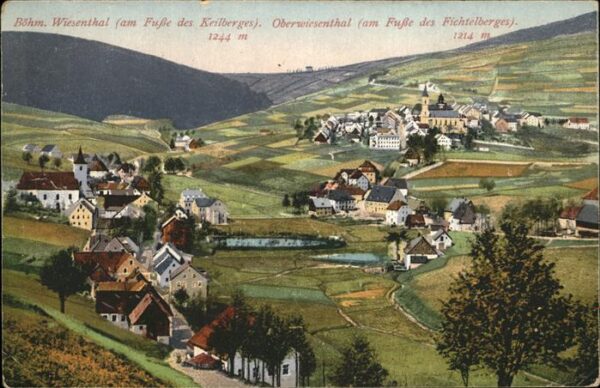 Boehmisch Wiesenthal Teilansicht Keilberg Oberwiesenthal Fic
