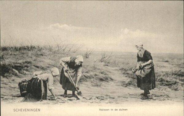 Scheveningen Nalezen in de duinen Frauen Düne