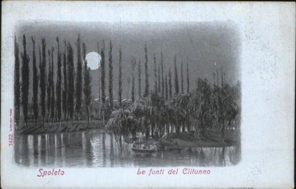 Spoleto Le fonti del Clitunno im Mondschein