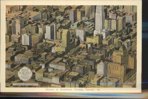 Toronto Canada Downtown aerial view